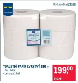 Makro TOALETNÍ PAPÍR 2VRSTVÝ 180 m nabídka