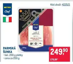 Makro Parmská šunka nabídka