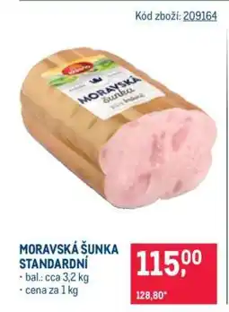 Makro Moravská šunka standardní nabídka