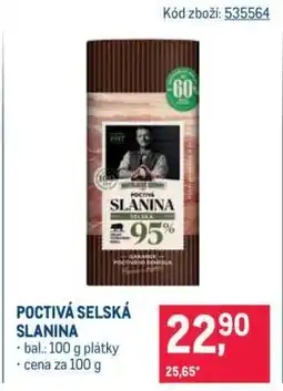Makro Poctivá selská slanina nabídka