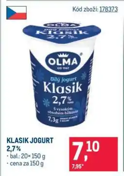 Makro Klasik jogurt 2,7 % nabídka