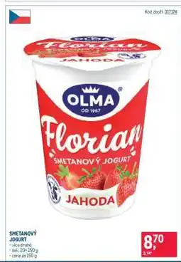 Makro Smetanový jogurt nabídka