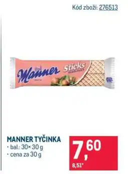 Makro Manner tyčinka nabídka