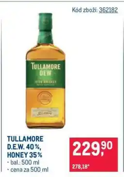 Makro TULLAMORE D.E.W. 40 %, HONEY 35 % nabídka