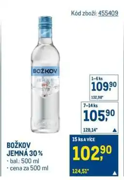 Makro BOŽKOV JEMNÁ 30 % nabídka