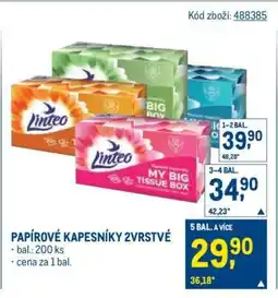 Makro Papírové kapesníky 2vrstvé nabídka