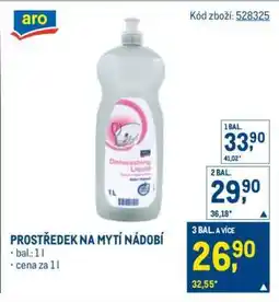 Makro Prostředek na mytí nádobí nabídka