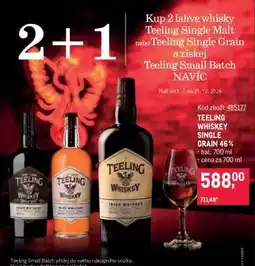 Makro TEELING WHISKEY SINGLE GRAIN 46 % nabídka