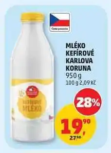 Penny Market MLÉKO KEFÍROVÉ KARLOVA KORUNA nabídka