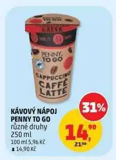 Penny Market Kávový nápoj Penny To Go nabídka