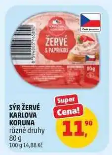 Penny Market Sýr Žervé Karlova Koruna nabídka