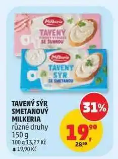 Penny Market Tavený sýr smetanový Milkeria nabídka