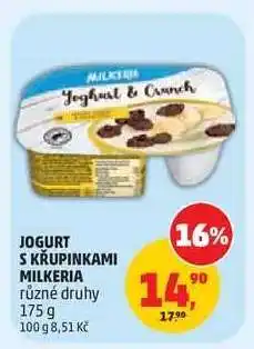 Penny Market Jogurt s křupinkami Milkeria nabídka