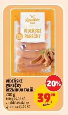 Penny Market VÍDEŇSKÉ PÁREČKY ŘEZNÍKŮV TALÍŘ nabídka
