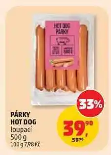 Penny Market Párky Hot Dog Loupací nabídka