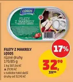 Penny Market FILETY Z MAKRELY LOSOS nabídka