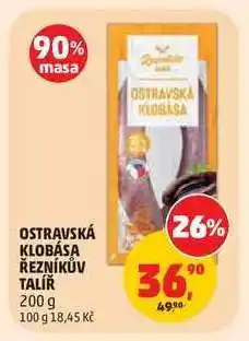 Penny Market OSTRAVSKÁ KLOBÁSA ŘEZNÍKŮV TALÍŘ nabídka