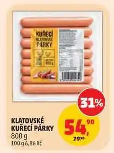Penny Market KLATOVSKÉ KUŘECÍ PÁRKY nabídka