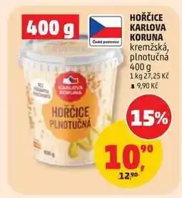 Penny Market HOŘČICE KARLOVA KORUNA nabídka