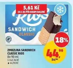 Penny Market ZMRZLINA SANDWICH CLASSIC RIOS nabídka