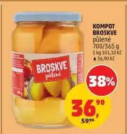 Penny Market KOMPOT BROSKVE PŮLENÉ nabídka