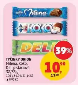Penny Market TYČINKY ORION nabídka