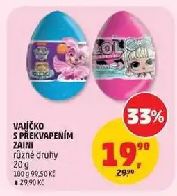 Penny Market VAJÍČKO S PŘEKVAPENÍM ZAINI nabídka