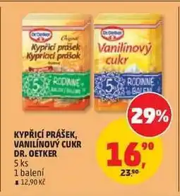 Penny Market KYPŘICÍ PRÁŠEK, VANILÍNOVÝ CUKR DR. OETKER nabídka