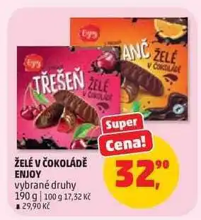 Penny Market ŽELÉ V ČOKOLÁDĚ ENJOY nabídka