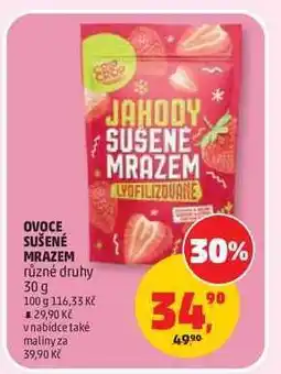Penny Market OVOCE SUŠENÉ MRAZEM nabídka