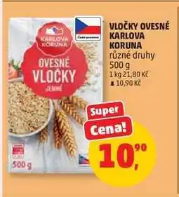 Penny Market Vločky ovesné Karlova Koruna nabídka