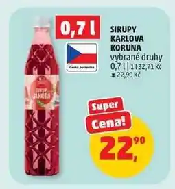 Penny Market SIRUPY KARLOVA KORUNA nabídka