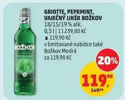 Penny Market Griotte, Peprmint, Vaječný likér Božkov nabídka