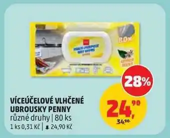 Penny Market Víceúčelové vlhčené ubrousky Penny nabídka