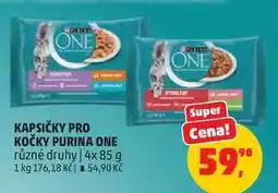 Penny Market KAPSIČKY PRO KOČKY PURINA ONE nabídka