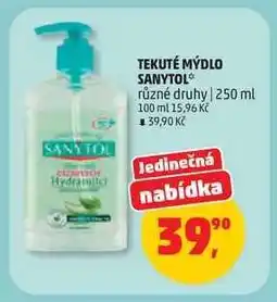 Penny Market TEKUTÉ MÝDLO SANYTOL nabídka