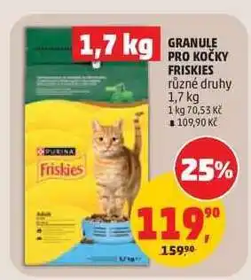 Penny Market GRANULE PRO KOČKY FRISKIES nabídka
