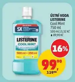 Penny Market Ústní voda Listerine Cool Mint nabídka