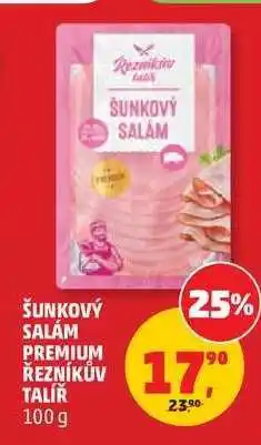 Penny Market Šunkový salám Premium Řezníkův talíř nabídka