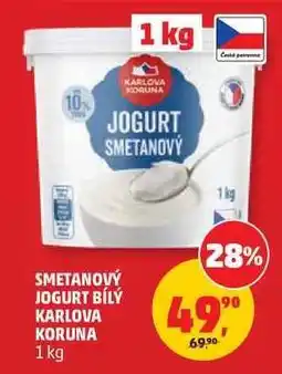 Penny Market SMETANOVÝ JOGURT BÍLÝ KARLOVA KORUNA nabídka