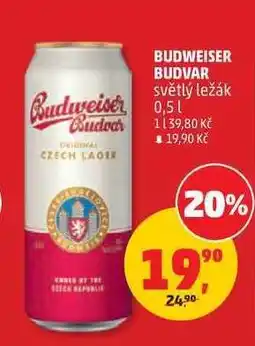 Penny Market BUDWEISER BUDVAR světlý ležák 0,5 l nabídka