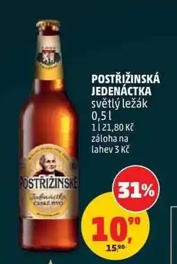 Penny Market Postřižinská Jedenáctka světlý ležák 0,5 l nabídka