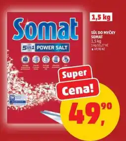 Penny Market SŮL DO MYČKY SOMAT nabídka