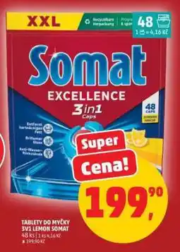 Penny Market Tablety do myčky 3v1 Lemon Somat nabídka