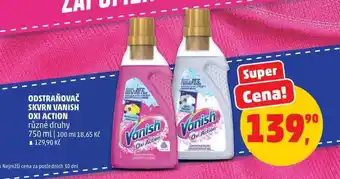 Penny Market ODSTRAŇOVAČ SKVRN VANISH OXI ACTION nabídka