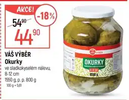 Globus VÁŠ VÝBĚR Okurky nabídka