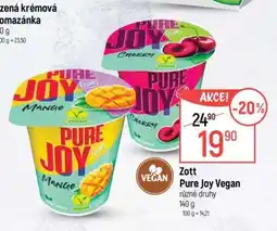 Globus Zott Pure Joy Vegan nabídka