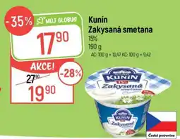 Globus Kunín Zakysaná smetana nabídka