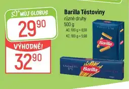 Globus Barilla těstoviny nabídka