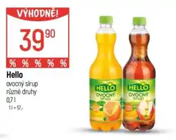 Globus Hello Ovocný sirup nabídka